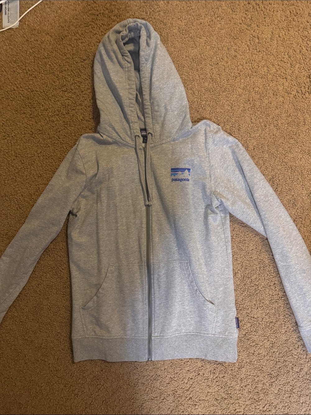 Patagonia woman’s Gray Full-Zip Hooded Jacket